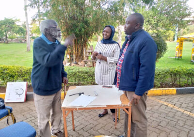 Prof. Taban Lo Liyong with Challo Ali Kuku of Radio Tamazuj